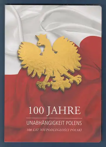 Polen / Polska  100 Jahre Unabhängigkeit 1918-2018:  2 vergoldete Medaillen