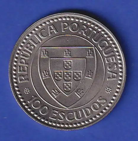 Portugal 1987 Gedenkmünze 100 Escudos Entdecker Gil Eanes