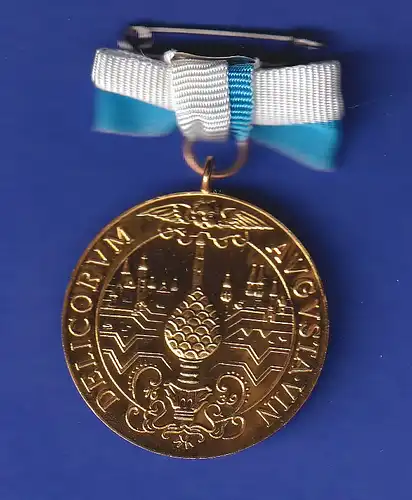 Medaille Augsburg , IHK Schwaben Verdienstmedaille , Ag835 vergoldet