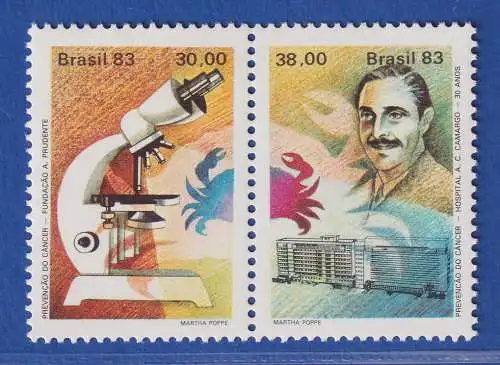 Brasilien 1983 Krebsvorsorge A. Prudente de Meireles Mi.-Nr. 1956-57 **