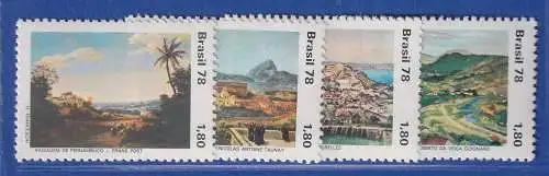 Brasilien 1978 Landschaftsgemälde Mi.-Nr. 1683-86 **