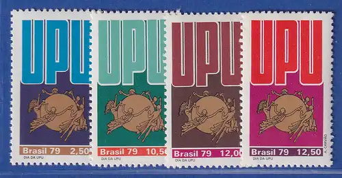 Brasilien 1979 UPU -Tag 105 Jahre Weltpostverein UPU-Emblem Mi.-Nr. 1738-41 **