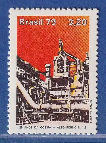 Brasilien 1979 COSIPA Hochofen in der Nähe von Santos, Sao Paulo Mi.-Nr. 1751 **