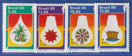 Brasilien 1980 Alternative Energiequellen Mi.-Nr. 1752-55 **