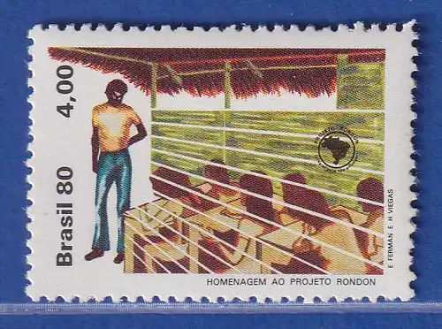 Brasilien 1980 Rondon-Projekt Unterrichtung der Landbevölkerung Mi.-Nr. 1779 **
