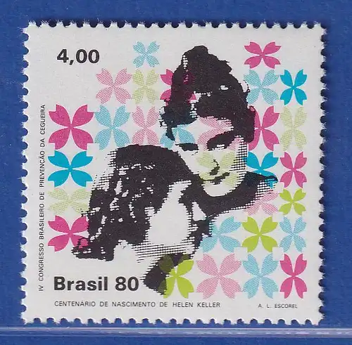 Brasilien 1980 Vorbeugung gegen Erblindung Helene Keller Mi.-Nr. 1780 **