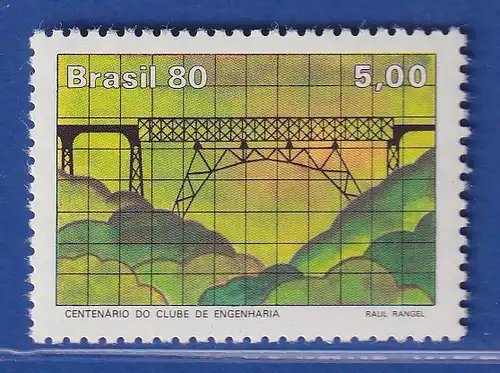 Brasilien 1980 Eisenbahn-Brücke Ponte Sao Joao Paraná Mi.-Nr. 1796 **