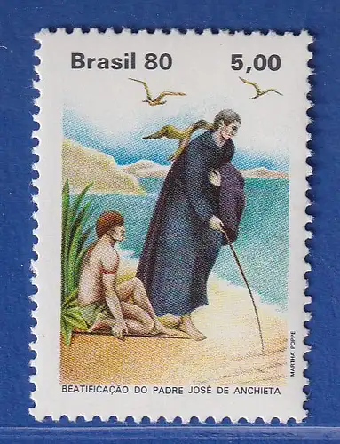 Brasilien 1980 Seligsprechung Padre José de Anchieta Missionar Mi.-Nr. 1800 **