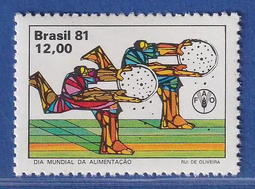 Brasilien 1981 Welternährungstag säende Bauern Mi.-Nr. 1852 **