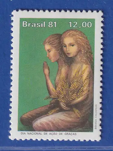 Brasilien 1981 Erntedankfest Engel mit Kornähren Mi.-Nr. 1864 **