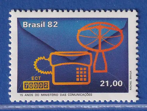 Brasilien 1982 Ministerium für Post- und Fernmeldewesen Mi.-Nr. 1897 **