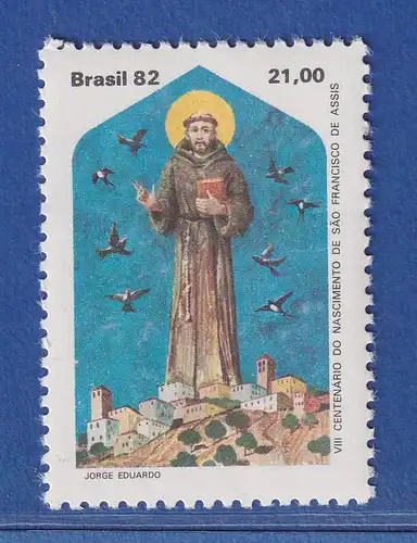 Brasilien 1982 800. Geburtstag des hl. Franz von Assisi Mi.-Nr. 1909 **