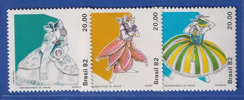 Brasilien 1982 Trachten der Orixás Mi.-Nr. 1912-14 **