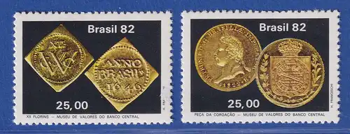 Brasilien 1982 Zentralbank-Museum Münzen Mi.-Nr. 1917-18 **
