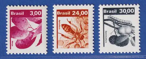 Brasilien 1982 Freimarken Landwirtschaftliche Produkte Mi.-Nr. 1920-22 **