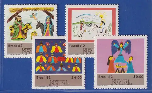 Brasilien 1982 Weihnachten Kinderzeichnungen Mi.-Nr. 1933-36 **