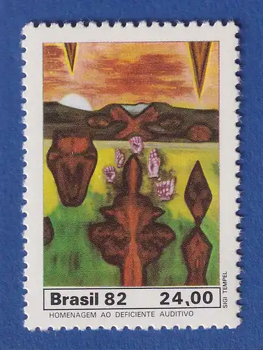 Brasilien 1982 Hörbehinderte Gebärdensprache Mi.-Nr. 1943 **
