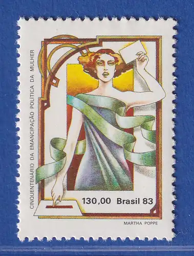 Brasilien 1983 50 Jahre Frauenwahlrecht Mi.-Nr. 1953 **