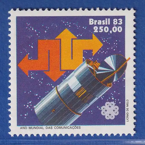 Brasilien 1983 Weltkommunikationsjahr Fernmeldesatellit Mi.-Nr. 1963 **