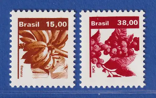 Brasilien 1983 Freimarken Landwirtschaftliche Produkte Mi.-Nr. 1969-70 **