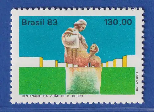 Brasilien 1983 Don Boscos italienischer Priester Ordensgründer Mi.-Nr. 1993 **