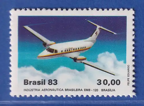 Brasilien 1983 Luftfahrtindustrie EMBRAER EMB-120  Mi.-Nr. 1992 **