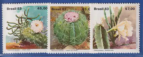 Brasilien 1983 Kakteen Mi.-Nr. 1996-98 **