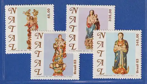 Brasilien 1983 Weihnachten Madonnenfiguren Mi.-Nr. 2003-06 **