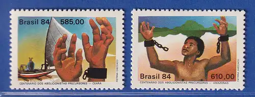 Brasilien 1984 Sklavenbefreiung in Ceará und Amazonas Mi.-Nr. 2021-22 **