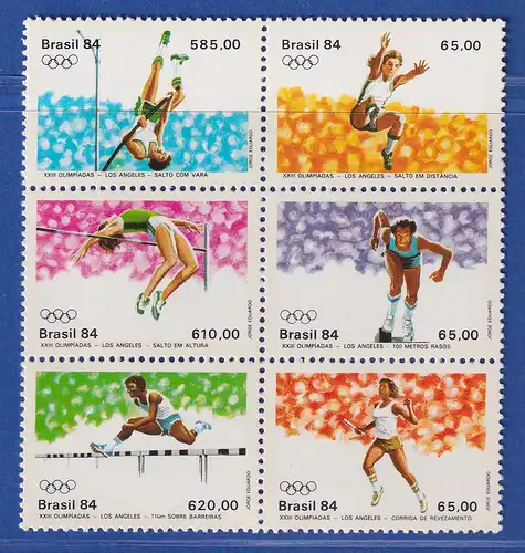 Brasilien 1984 Olympische Sommerspiele Los Angeles Mi.-Nr. 2024-29 **
