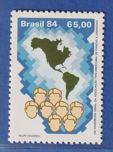 Brasilien 1984 Panamerikanische Gesellschaft Mi.-Nr. 2035 **