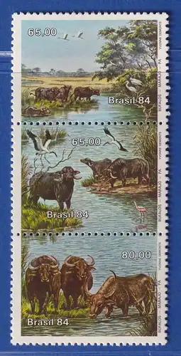 Brasilien 1984 Büffel auf der Insel Marajó Para Mi.-Nr. 2054-56 **