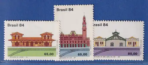 Brasilien 1984 Bahnhöfe Mi.-Nr. 2058-60 **