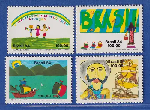 Brasilien 1984 Woche des Vaterlandes Kinderzeichnungen Mi.-Nr. 2063-66 **