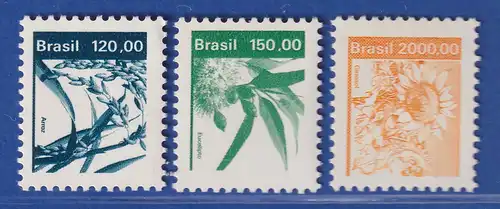 Brasilien 1984 Freimarken Landwirtschaftliche Produkte Mi.-Nr. 2069-71 **