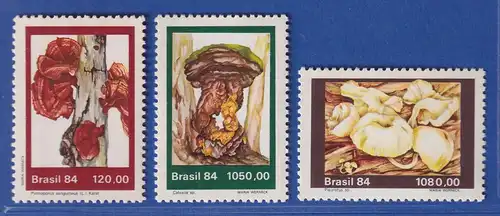 Brasilien 1984 Pilze  Mi.-Nr. 2072-74 **