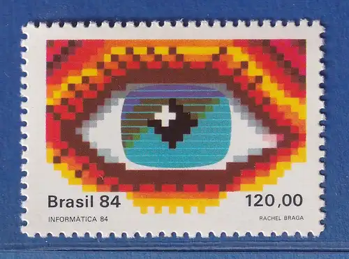 Brasilien 1984 Informatik-Messe INFORMATICA ´84 Auge Mi.-Nr. 2077 **