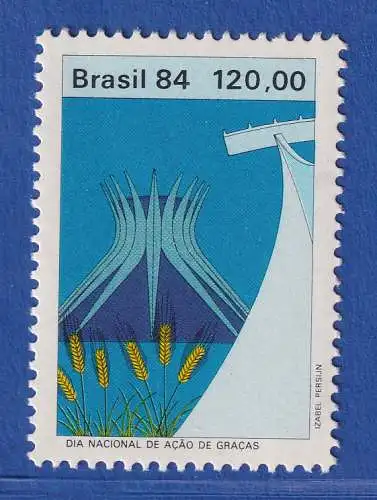 Brasilien 1984 Erntedankfest Kathedrale von Brasilia Mi.-Nr. 2084 **