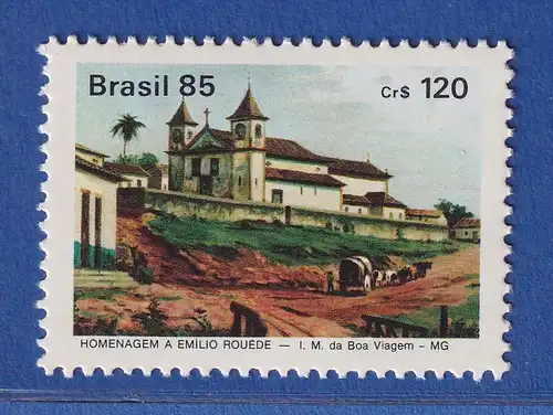 Brasilien 1985 Emilio Rouéde Kirche da Boa Viagem Belo Horizonte Mi.-Nr. 2091 **