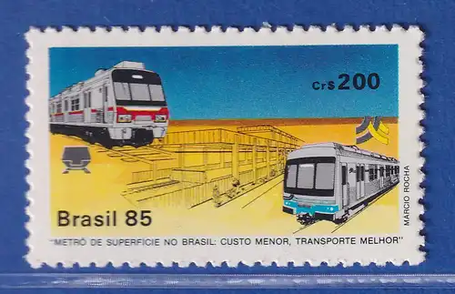 Brasilien 1985 Schnellbahnsysteme in Porto Alegre Mi.-Nr. 2093 **