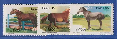 Brasilien 1985 Pferderassen Mi.-Nr. 2097-99 **