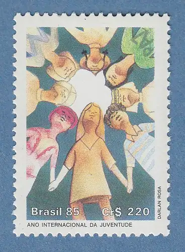 Brasilien 1985 Internationales Jahr der Jugend Friedenstaube Mi.-Nr. 2130 **