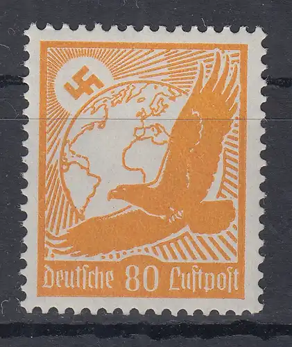 Deutsches Reich 1934, Flugpost 80Pfg Mi.-Nr. 536 postfrisch **