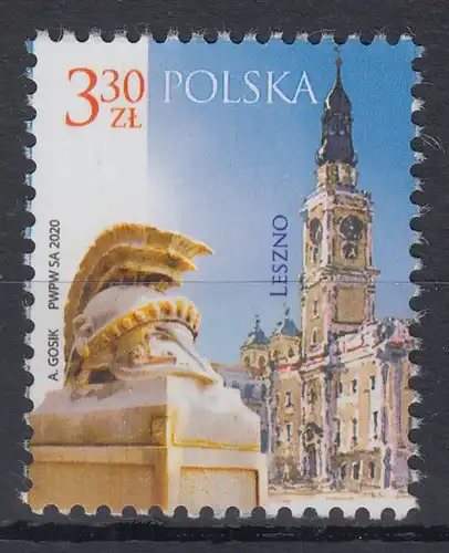 Polen / Polska 2020 Freimarke Städte: Leszno Rathaus, Denkmal  Mi.-Nr. 5181 ** 