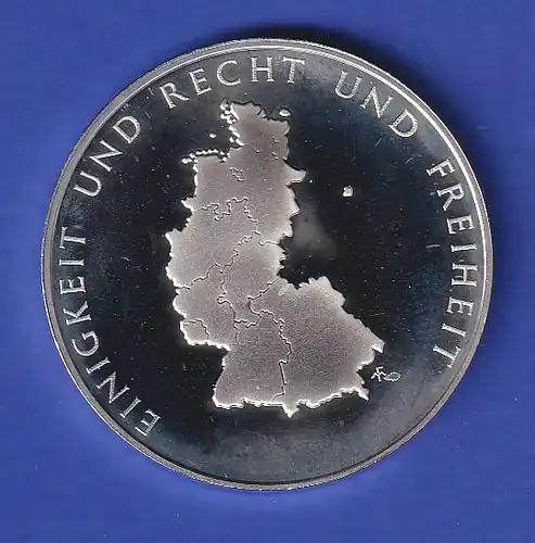 Silbermedaille 25 Jahre Bundesrepublik Deutschland - Eiche 1974 ca. 25g Ag925