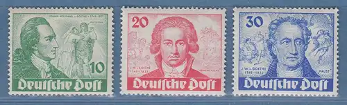 Berlin 1949 Goethe Mi-Nr. 61-63 Satz komplett **, ANSEHEN