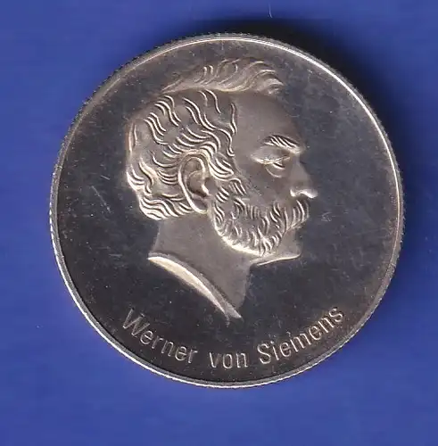 Silbermedaille Deutschland 1997 Werner von Siemens 150. Geburtstag 19,8g Ag999