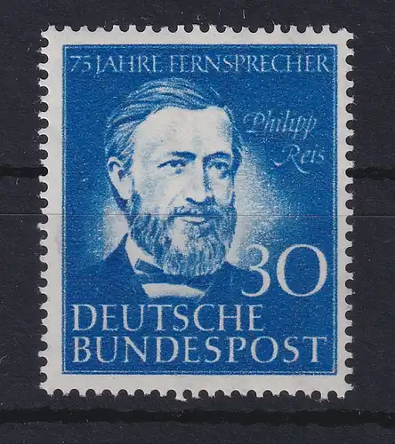 Bundesrepublik 1952 Philipp Reis  Mi.-Nr. 161 postfrisch **