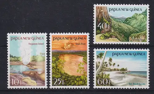 Papua Neu Guinea 1985 Landschaften Satz Mi.-Nr. 487-490 ** 