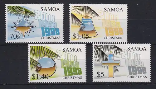 Samoa I Sisifo 1998 Mi.-Nr. 890-893 postfrisch ** / MNH Weihnachten